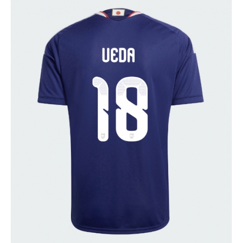 Billige Fotballdrakt Japan Ayase Ueda #18 Replika Hjemmedrakt VM 2026 Kortermet Billige Fotballdrakt Japan Ayase Ueda #18 Replika Hjemmedrakt VM 2026 Kortermet